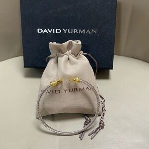 David Yurman Gold and Silver Cable Bracelet